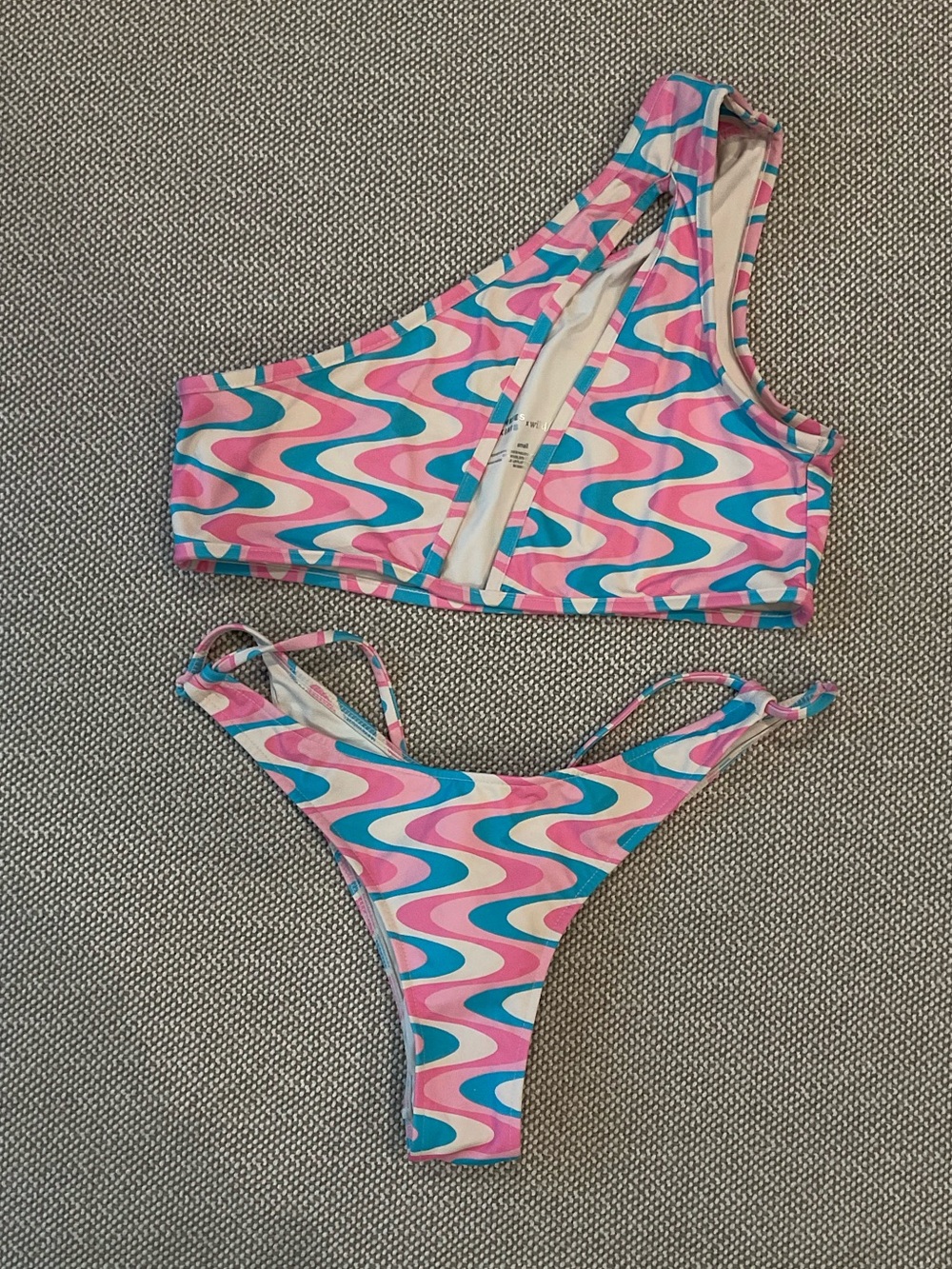 Frankies Bikinis X Wildflower Collab One Shoulder Bikini Set